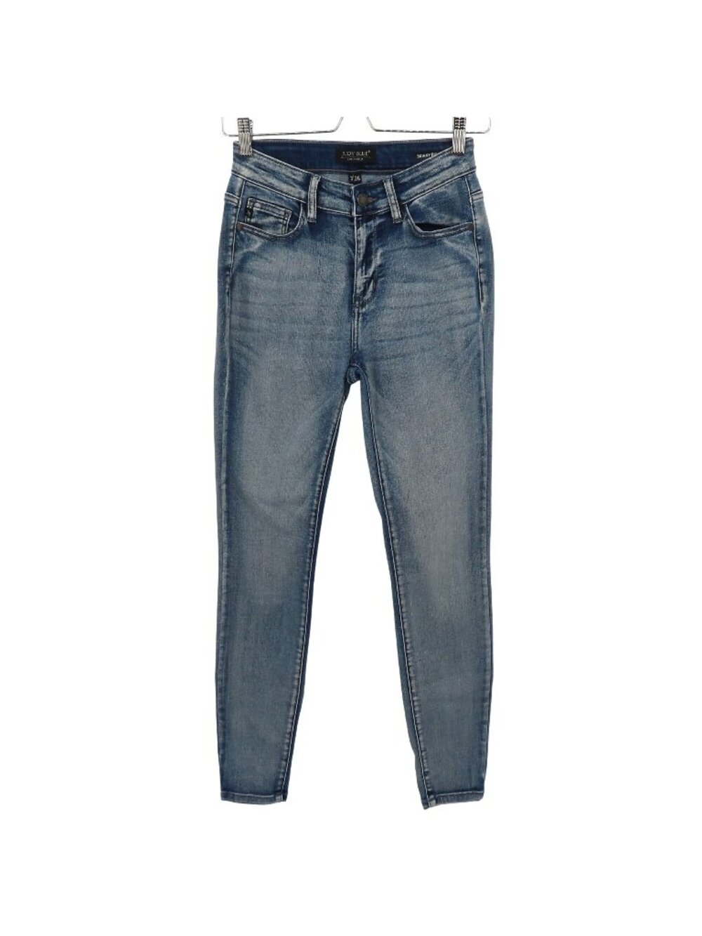 Judy Blue Women 3 26 Skinny Fit Style JB82190LT Whiskered Blue Denim Jeans Pants